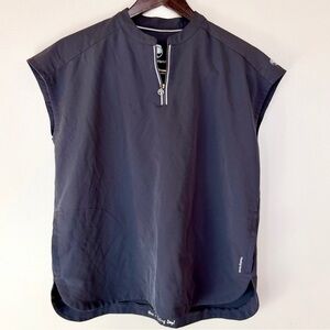 Healing Hands Women's XS Sandy Scrub Top Navy Blue #2286 360 Collection Zip Neck